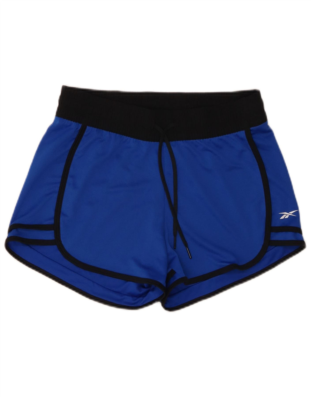 Pantaloni scurti sport Reebok pentru femei UK 8/10 Small Blue Colorblock Poliester