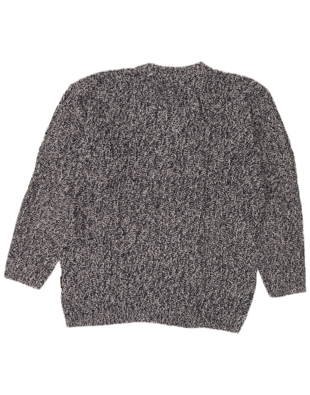 Pulover pentru bărbați Lotto cu decolteu în V, mare, albastru marin, acrilic cu pete