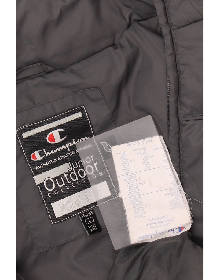 Jachetă căptușită pentru băieți Champion 11-12 ani, mare, gri din poliamidă