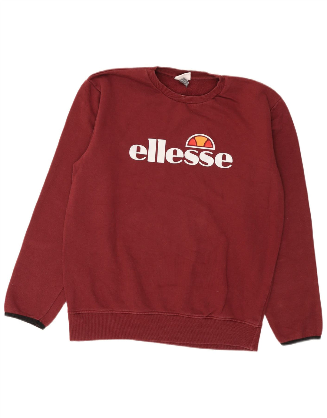 Hanorac grafic pentru bărbați Ellesse Pulover mic din bumbac burgundă