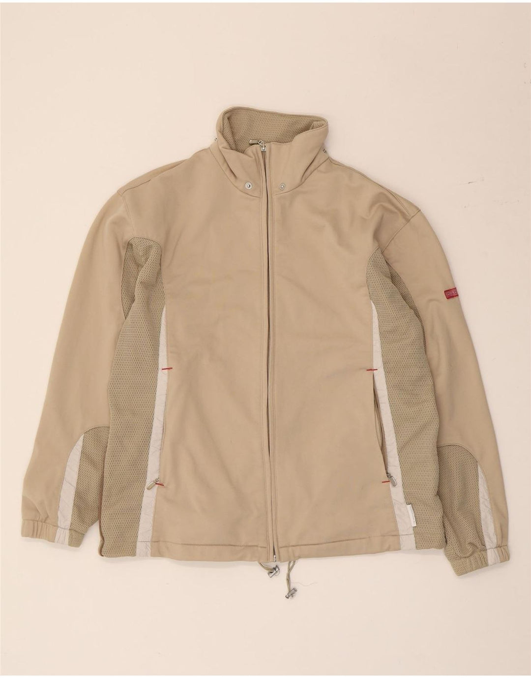 Jachetă de trening supradimensionată pentru femei Diadora UK 10 Small Beige Colorblock