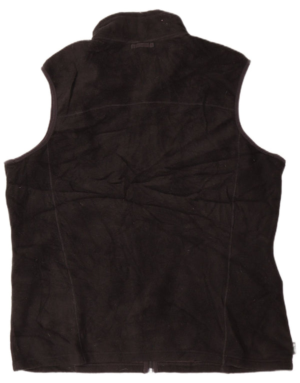 EDDIE BAUER Bărbați Tall Liner Fleece Gilet UK 42 XL Poliester negru