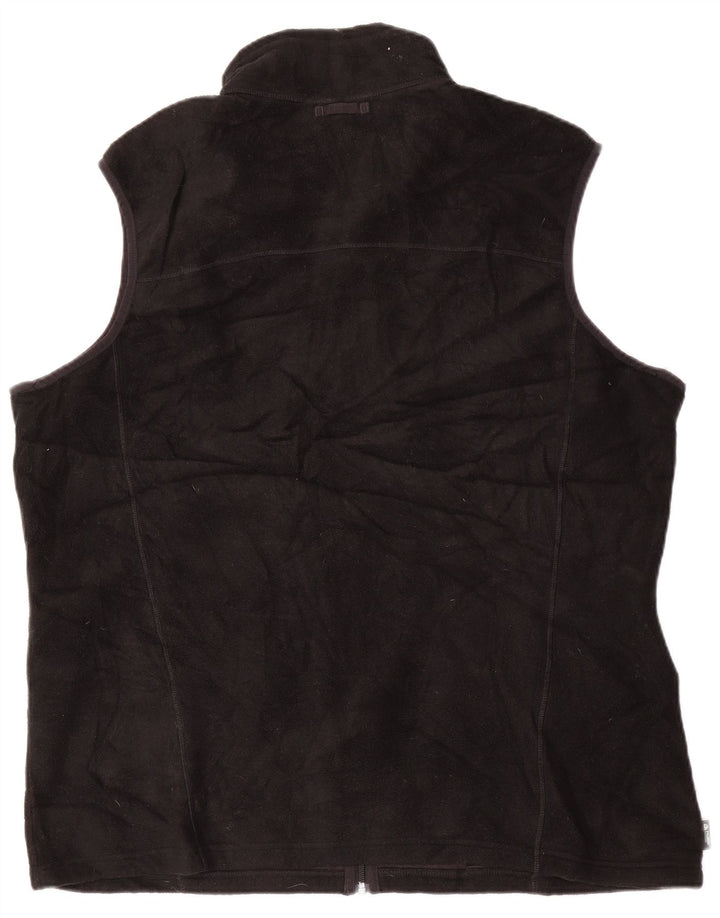 EDDIE BAUER Bărbați Tall Liner Fleece Gilet UK 42 XL Poliester negru