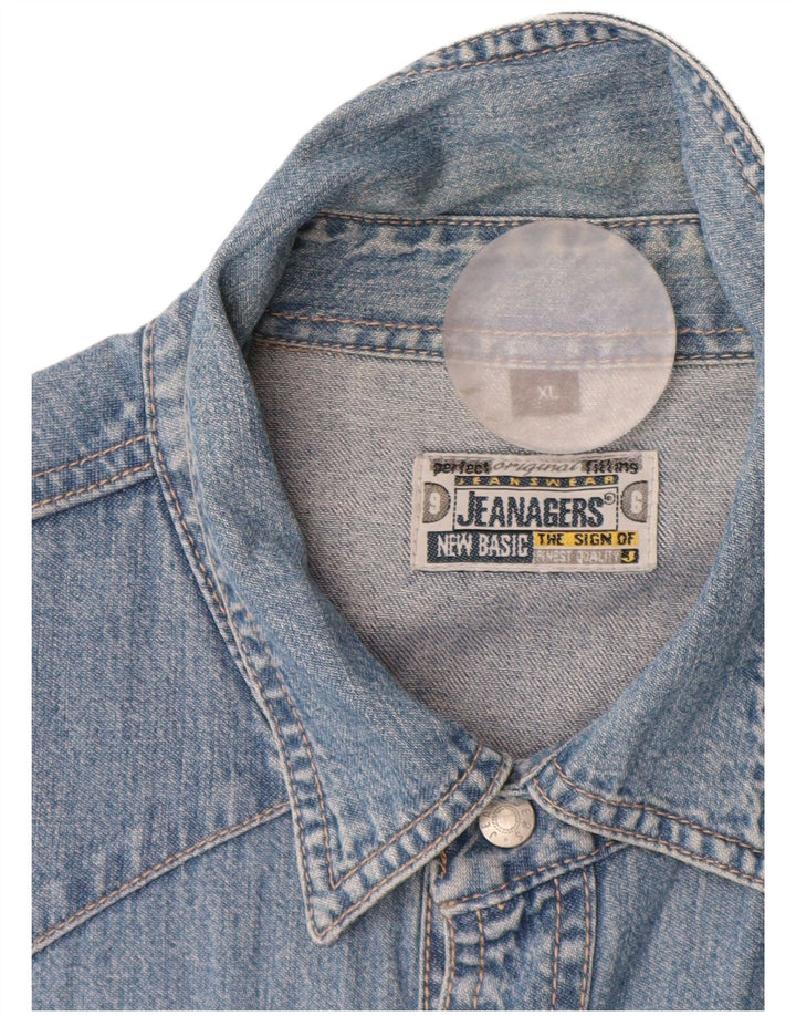 Cămașă de blugi pentru bărbați Jeanagers XL Bumbac albastru