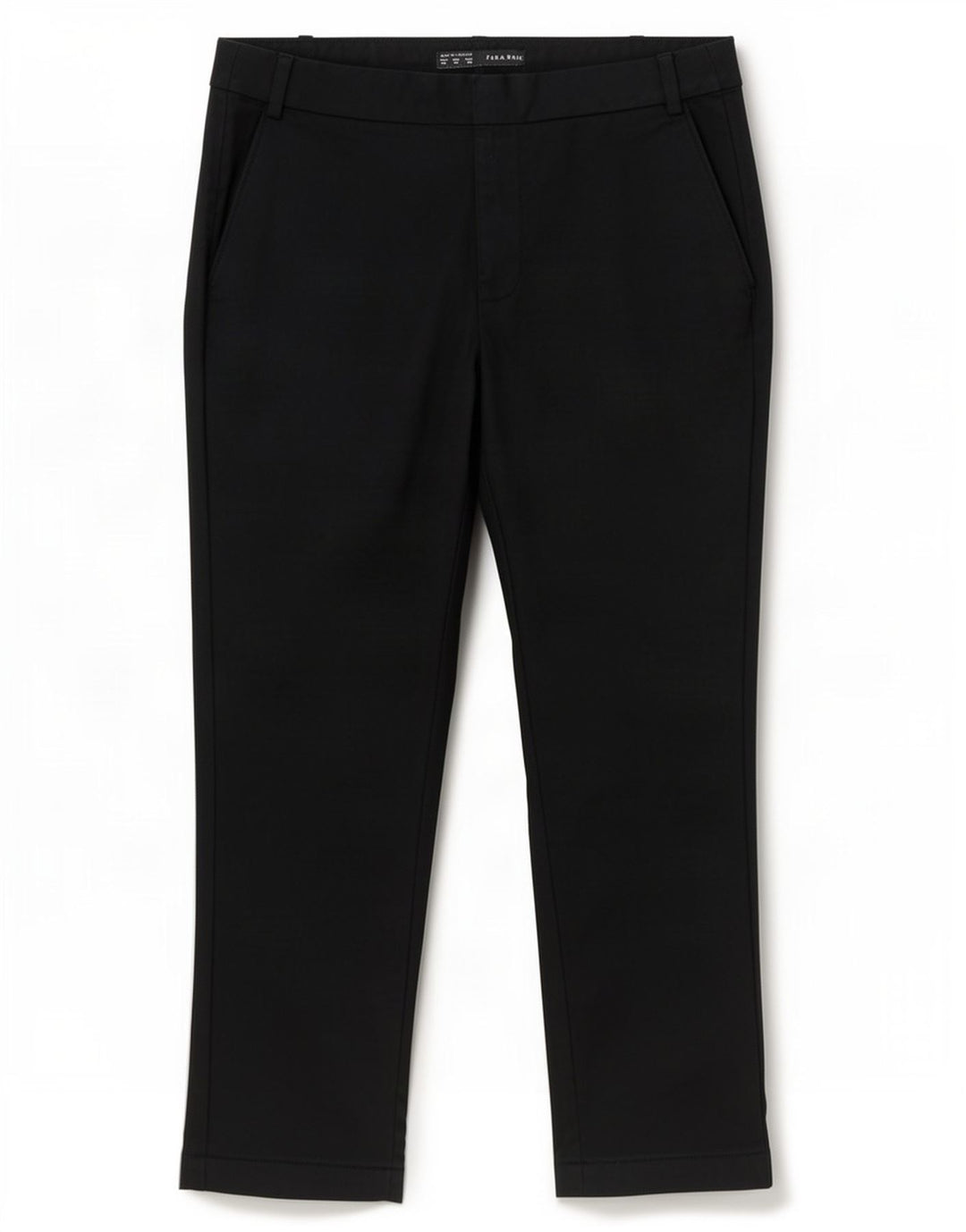 Pantaloni tăiați drept pentru femei Zara EU 40 Medium L30 L25 Negru