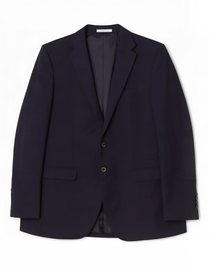 Jachetă pentru bărbați Marks & Spencer, cu 2 nasturi, UK 44 XL, poliester bleumarin