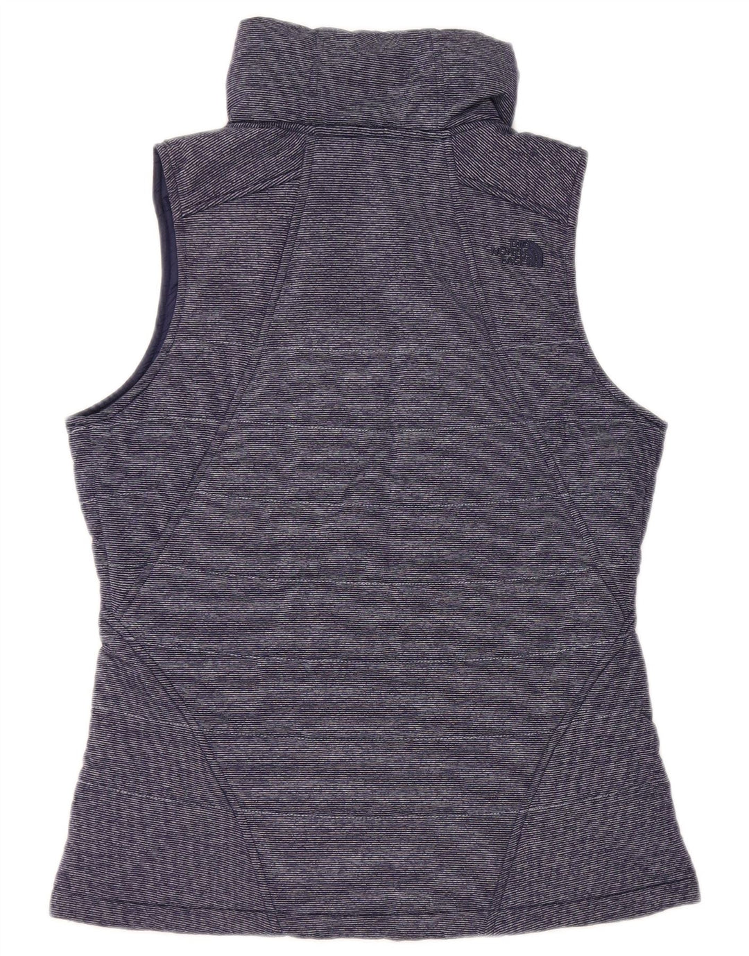 THE NORTH FACE Gilet căptușit pentru femei UK 14 Medium Navy Blue Pinstripe