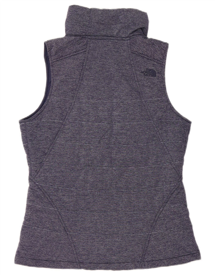 THE NORTH FACE Gilet căptușit pentru femei UK 14 Medium Navy Blue Pinstripe