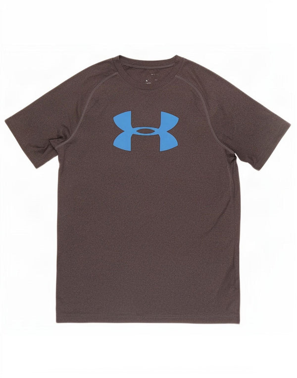 Tricou grafic Under Armour pentru băieți Heat Gear Top 13-14 ani XL gri