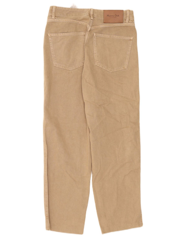 Massimo Dutti Blugi conici pentru femei cu talie înaltă EU 38 Mici L28 L27 Bej