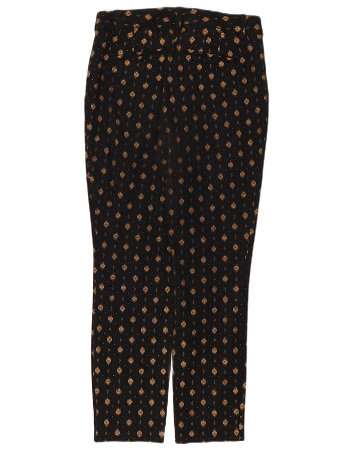 Pantaloni casual pentru femei Gap cu model abstract curbat US 6 Medium W26 L27 Negru