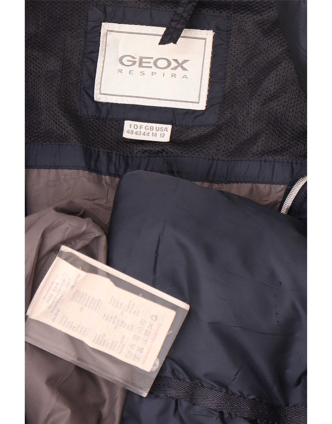 Palton căptușit pentru femei Geox UK 14, mare, albastru, poliester