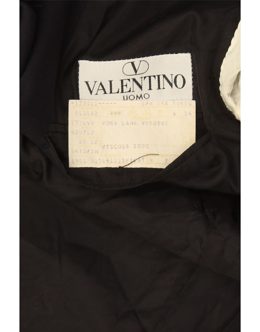 Jachetă Valentino pentru bărbați cu 3 nasturi IT 50 mare, lână virgină, albastru