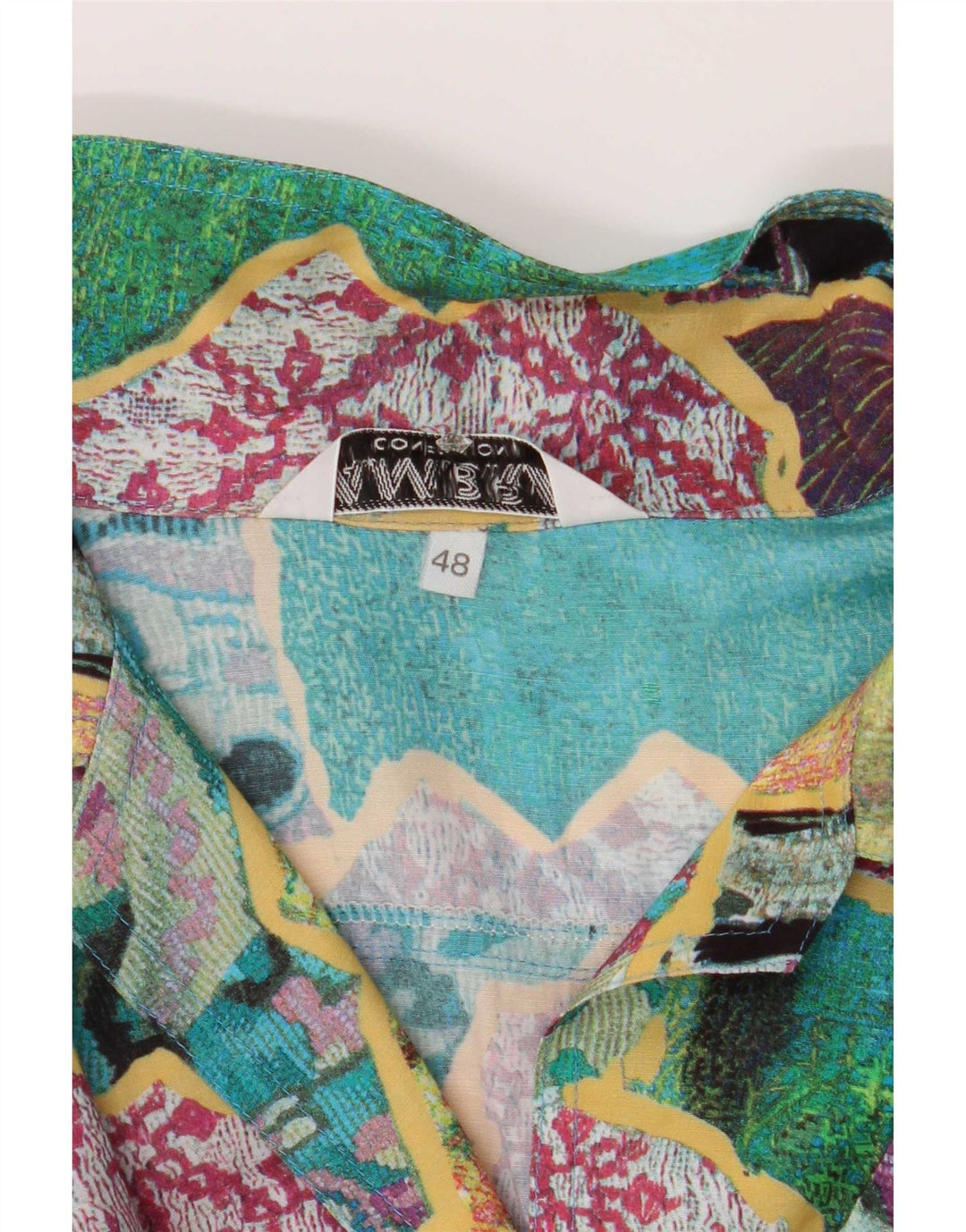 Bluză cămașă pentru femei Ambra cu model abstract IT 48 XL multicolor