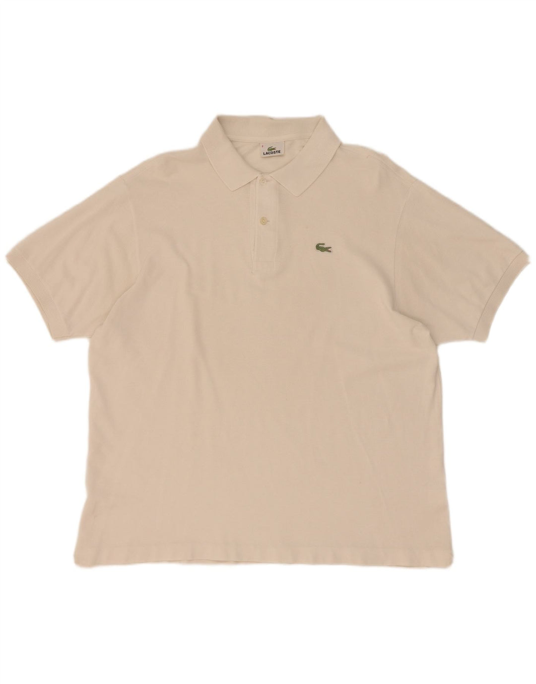 Tricou polo pentru bărbați Lacoste Mărimea 6 XL Alb