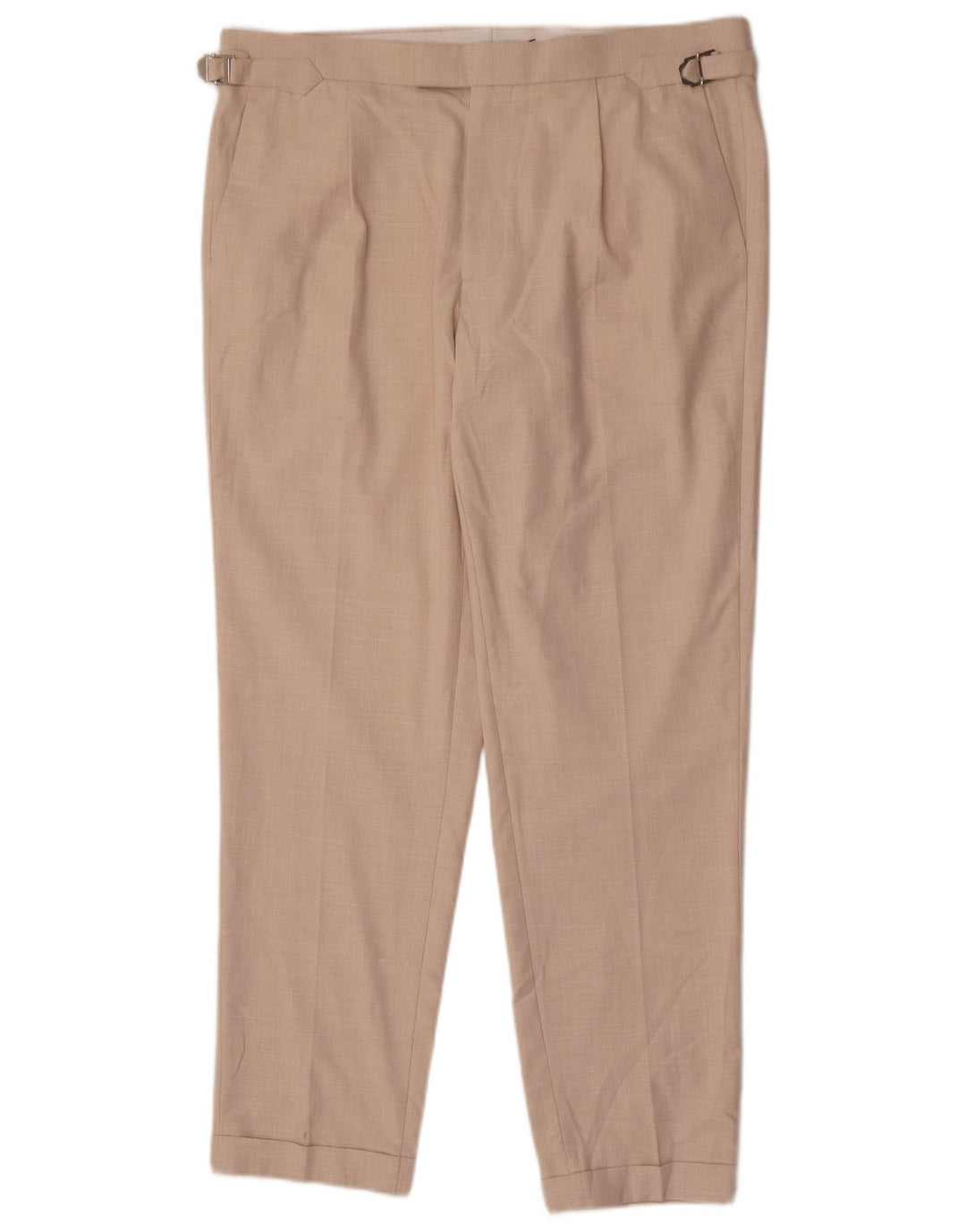 Pantaloni chino conici pentru bărbați Marks & Spencer L36 L30 poliester bej