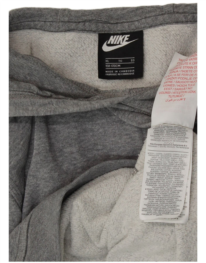 Pulover Nike pentru băieți 13-14 ani XL bumbac gri