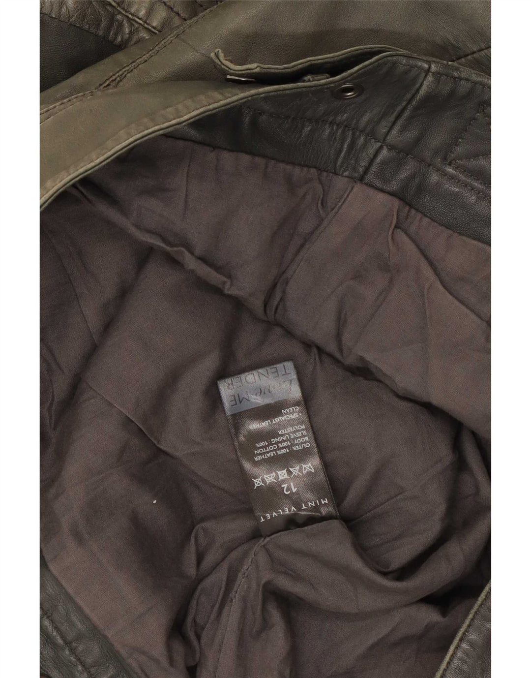 MINT VELVET Jachetă de piele pentru femei UK 12 Medium Green