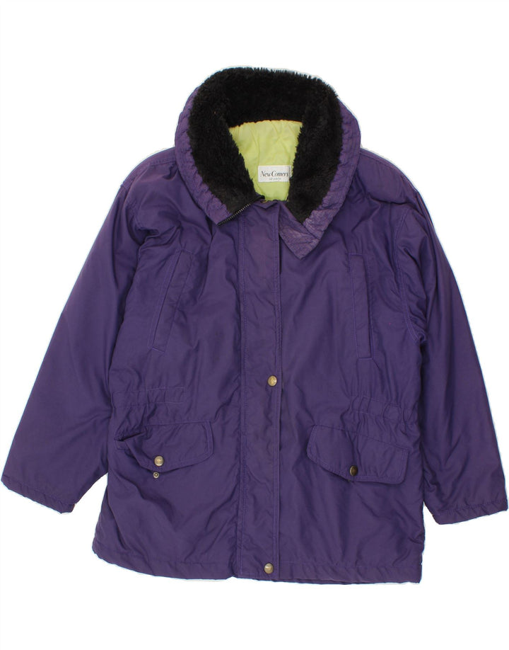 VINTAGE Womens Windbreaker Jacket UK 18 XL Purple Vintage Vintage and Second-Hand Vintage from Messina Hembry 
