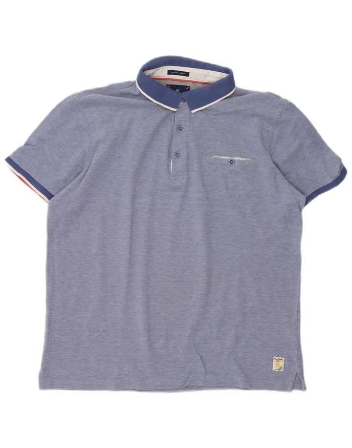 Cămașă polo Pierre Cardin pentru bărbați, mare, albastru, bumbac