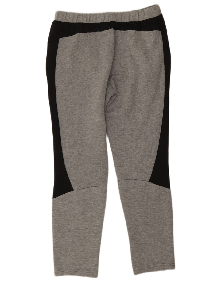 Pantaloni de trening Puma pentru bărbați, bumbac color bloc, gri mediu