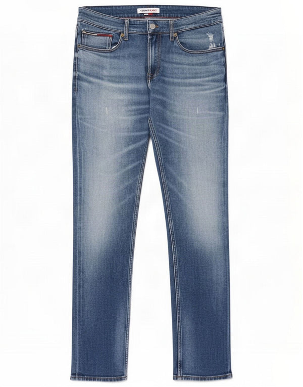 Banchi tommy Hilfiger pentru bărbați Scanton slim, învechiți, W32 L32, bumbac albastru