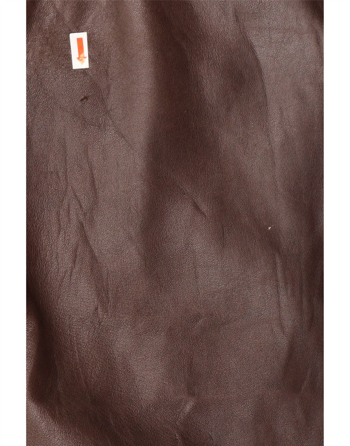 Jachetă de piele pentru bărbați VINTAGE UK 38 maro mediu