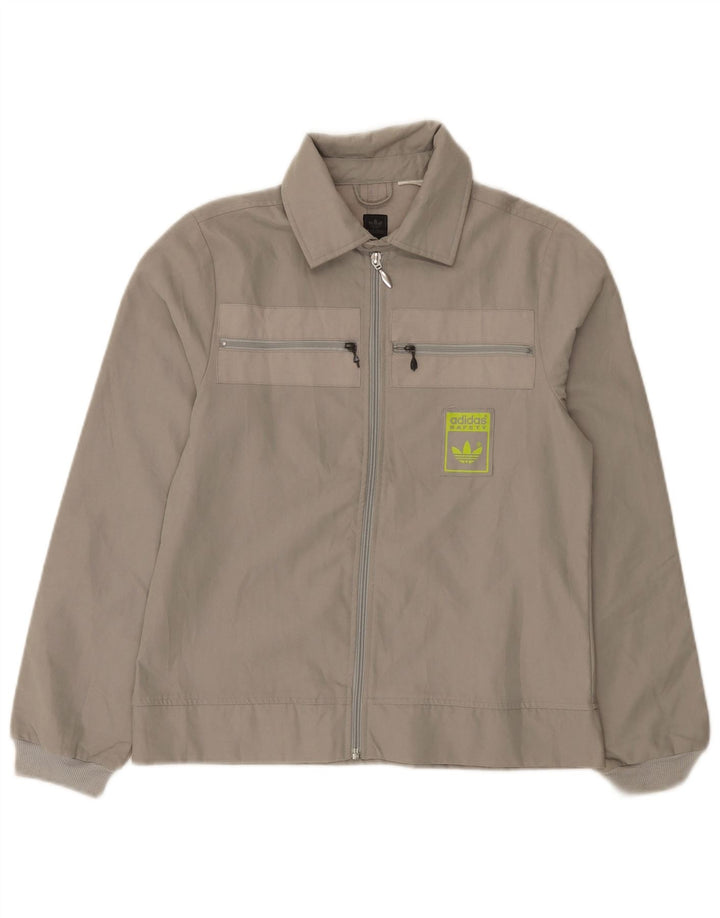 Jachetă Bomber pentru femei Adidas EU 38, bumbac gri mediu