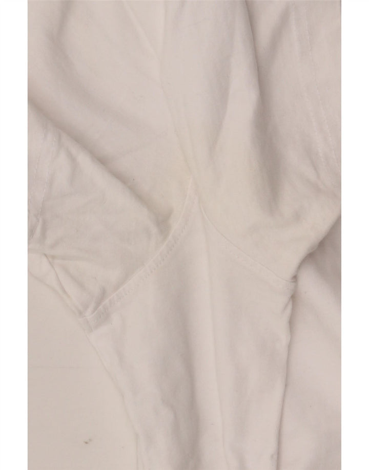 Crew Clothing Tricou pentru bărbați Top mare, alb, bumbac