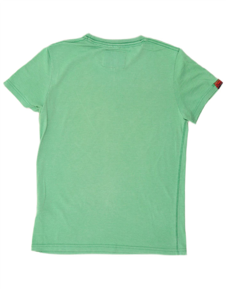 Tricou grafic pentru bărbați Superdry Top din bumbac verde mediu