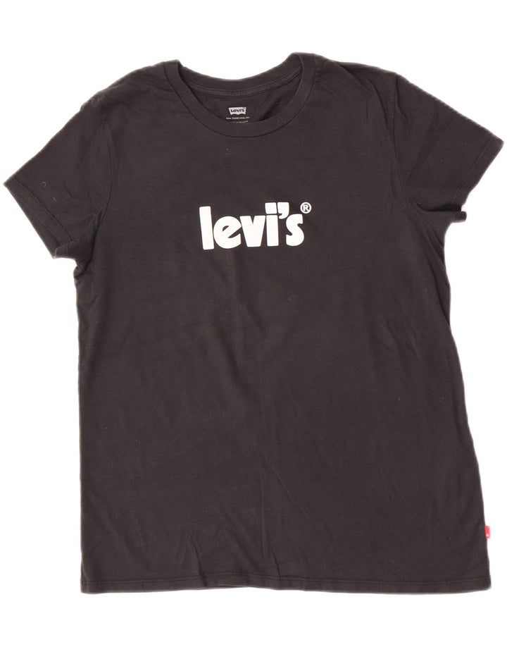 Tricou grafic Levi's pentru femei Top UK 14 Medium Black Bumbac
