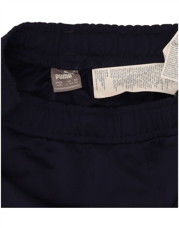 Pantaloni de trening Puma pentru baieti 11-12 ani poliester bleumarin