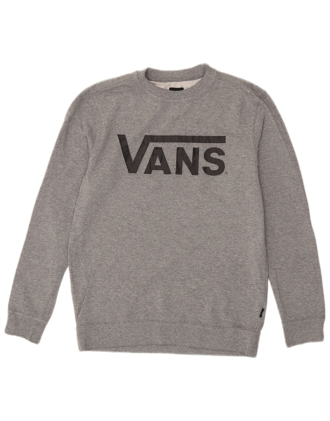 VANS Pulover cu grafic pentru femei UK 14 Large Gri