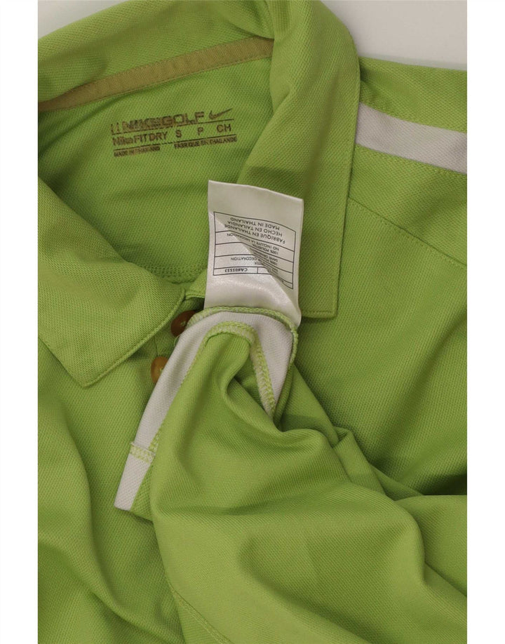 Tricou polo Nike pentru bărbați, mic, verde, poliester color bloc
