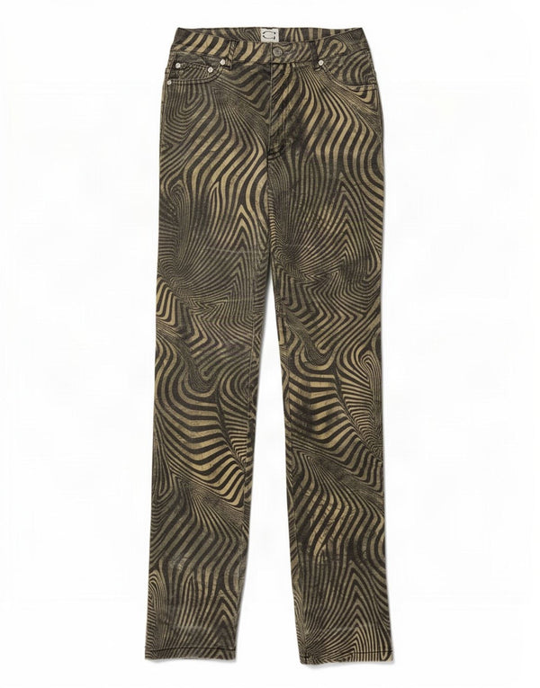 Blugi slim pentru femei Roberto Cavalli W29 L32 bumbac cu dungi multicolore