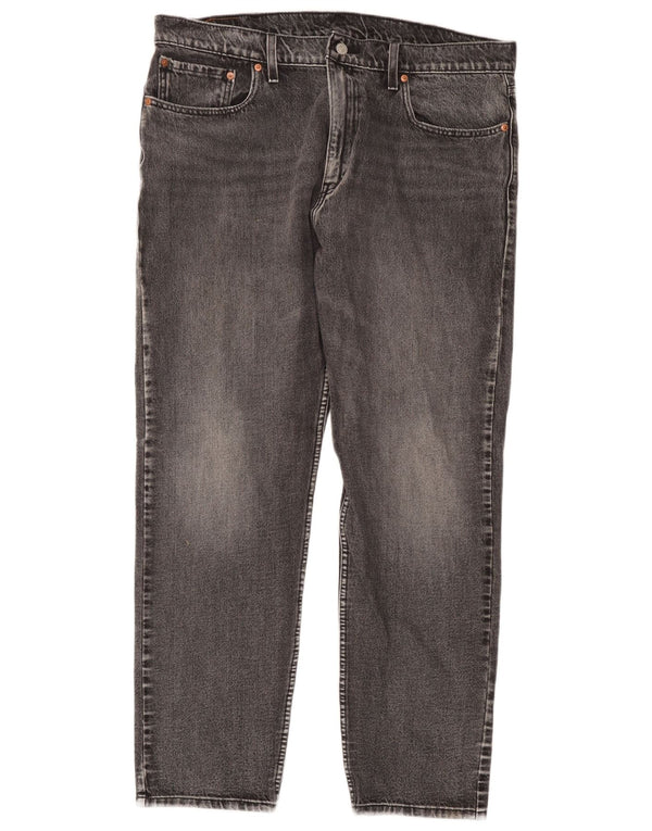 Blugi conici pentru bărbați Levi's 502 W38 L32 bumbac gri