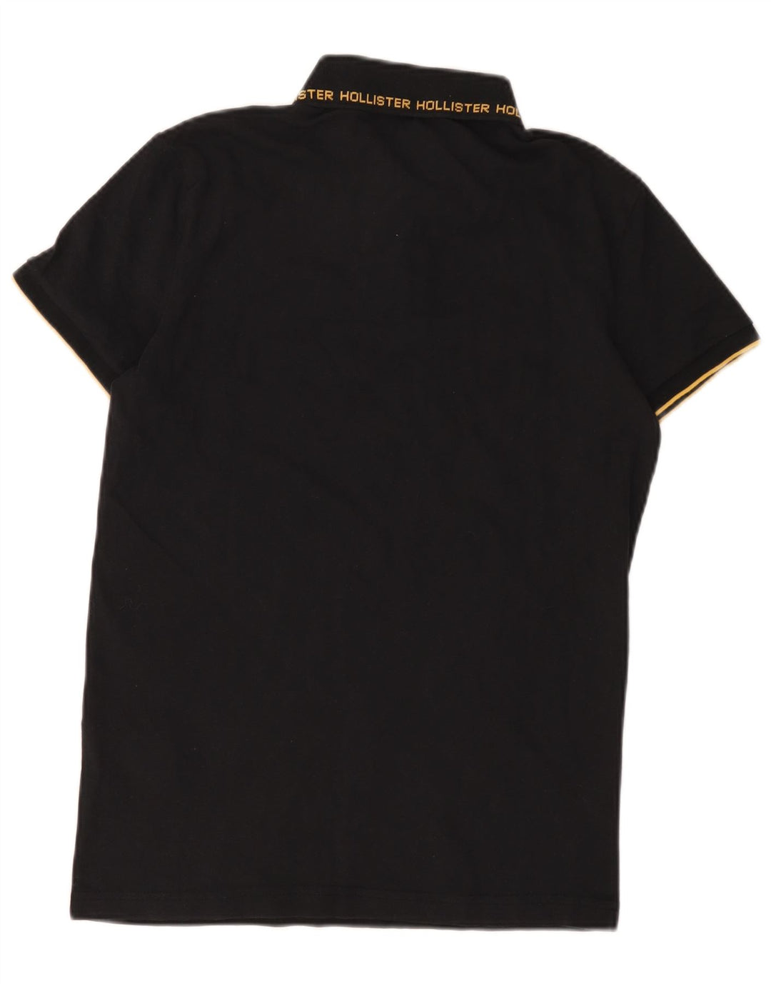 Cămașă polo Hollister pentru bărbați, bumbac negru mic