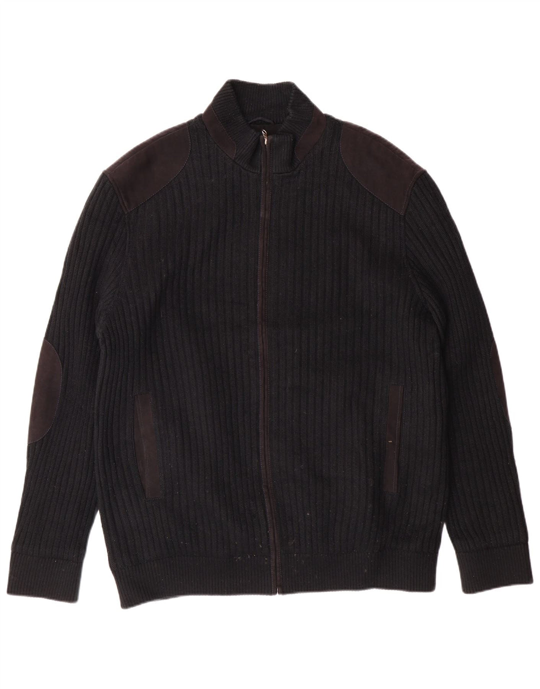 Pulover cardigan pentru bărbați Pierre Cardin IT 56 XL Poliester negru