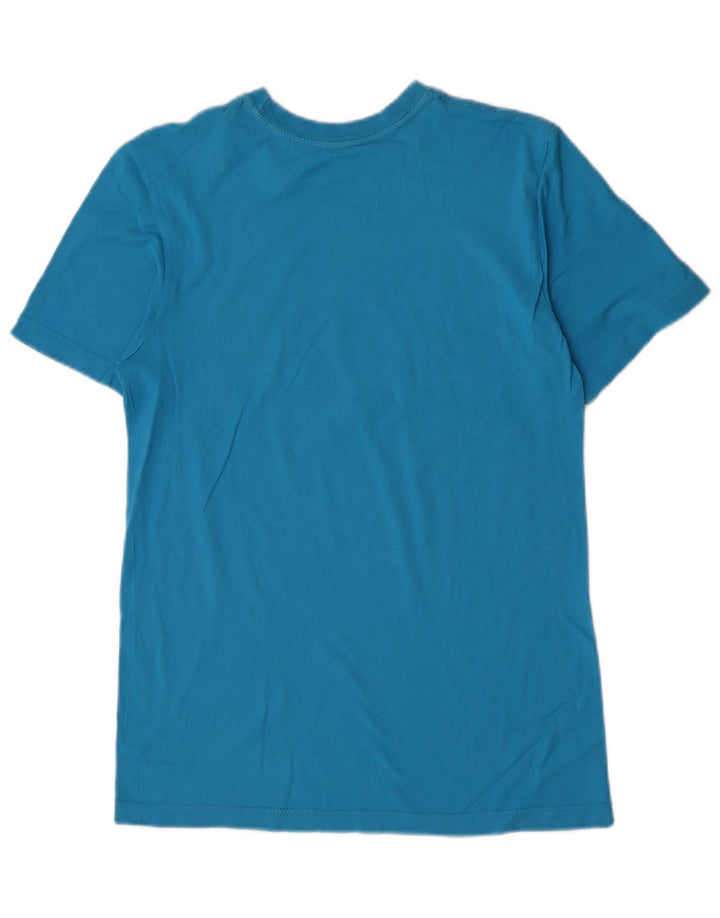 Tricou grafic pentru bărbați Nike Regular Fit Top mic, albastru, bumbac