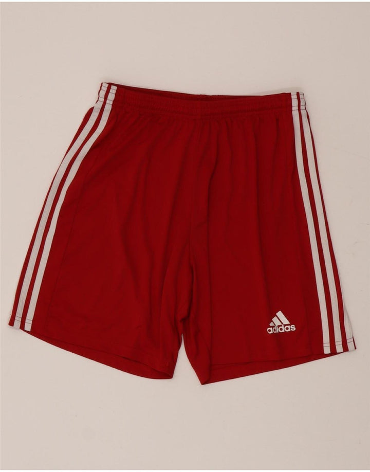 Pantaloni scurți sport Aeroready Adidas pentru bărbați, poliester roșu mare