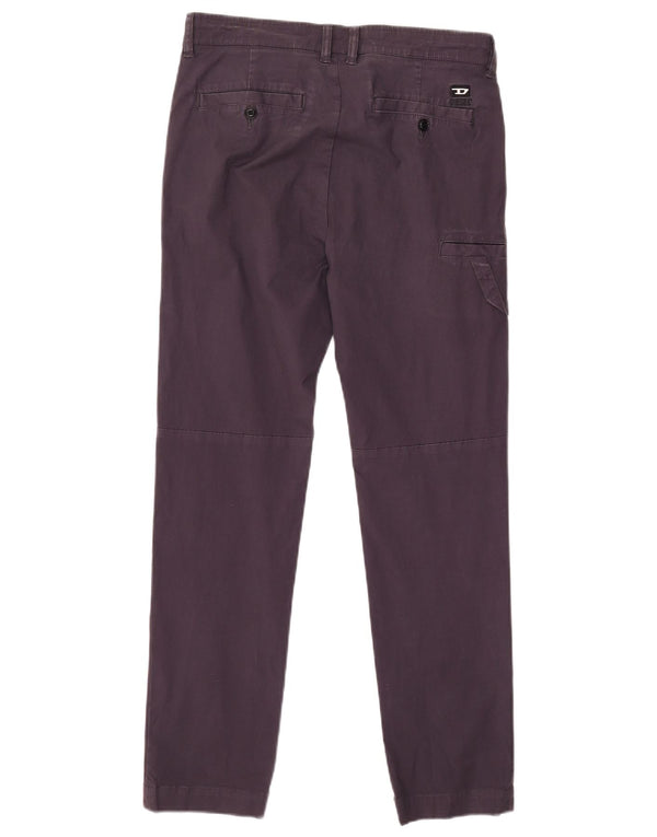 Pantaloni cargo subțiri pentru bărbați DIESEL W29 L28 violet
