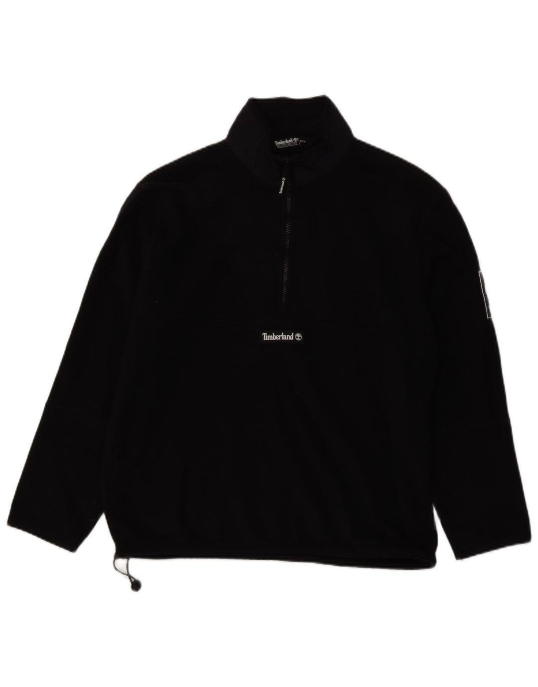 Jumper Timberland pentru bărbați, cu fermoar și gât, poliester mediu negru