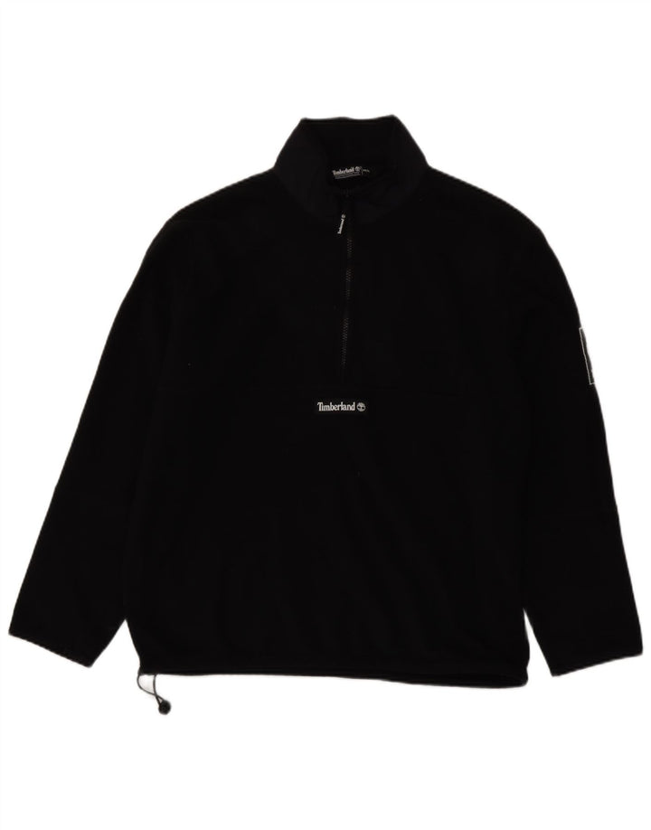 Jumper Timberland pentru bărbați, cu fermoar și gât, poliester mediu negru