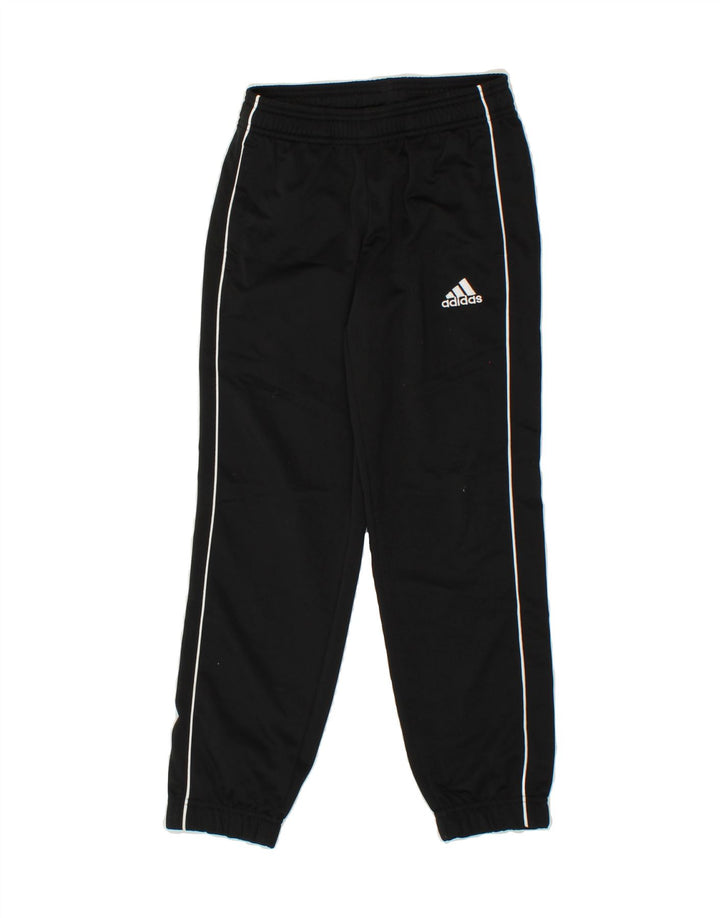 ADIDAS Boys Tracksuit Trousers Joggers 9-10 Years  Black Polyester Vintage Adidas and Second-Hand Adidas from Messina Hembry 