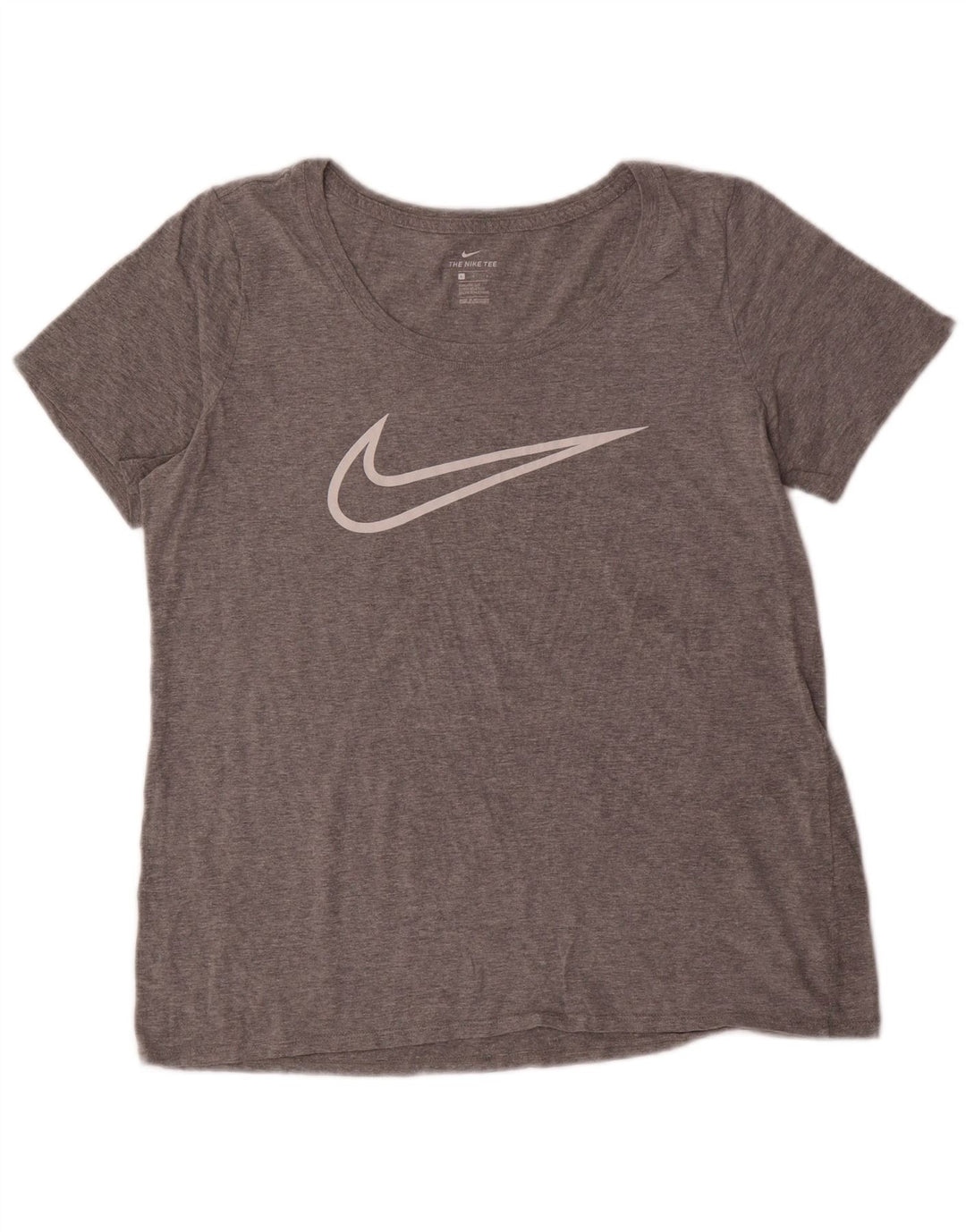 Tricou grafic NIKE pentru femei Athletic Cut Top UK 16 Large Grey Flecked