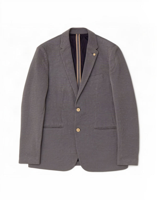 Blazer pentru bărbați Zara, cu 2 nasturi, UK 40, mare, albastru, bumbac