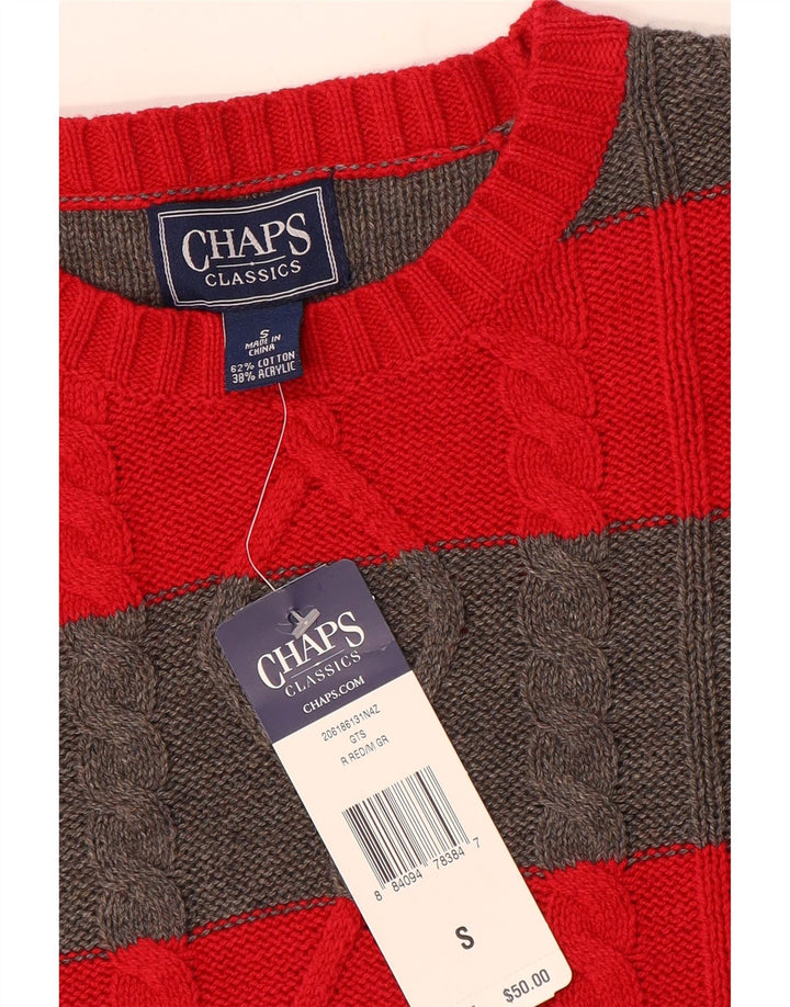 Pulover Chaps pentru femei Classics cu gât de barcă, UK 10, cu dungi roșii mici