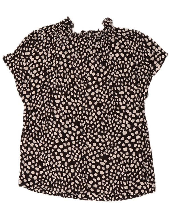 Bluză pentru femei Zara UK 10 Small Black Spotted Viscose