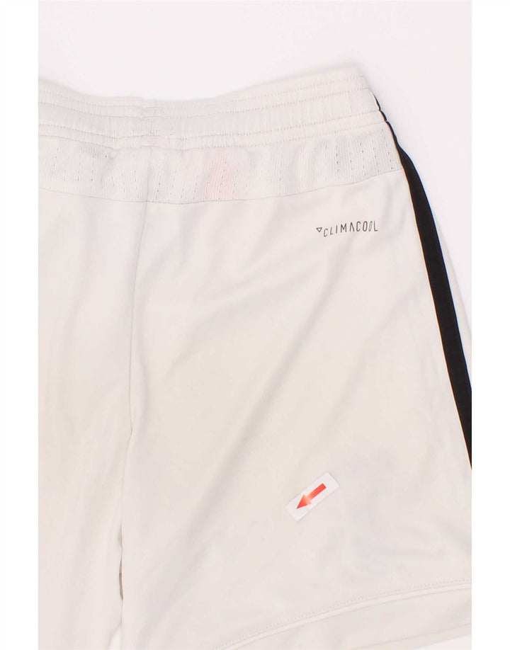 Pantaloni scurți sport Adidas pentru băieți Juventus Graphic 7-8 ani, alb, poliester