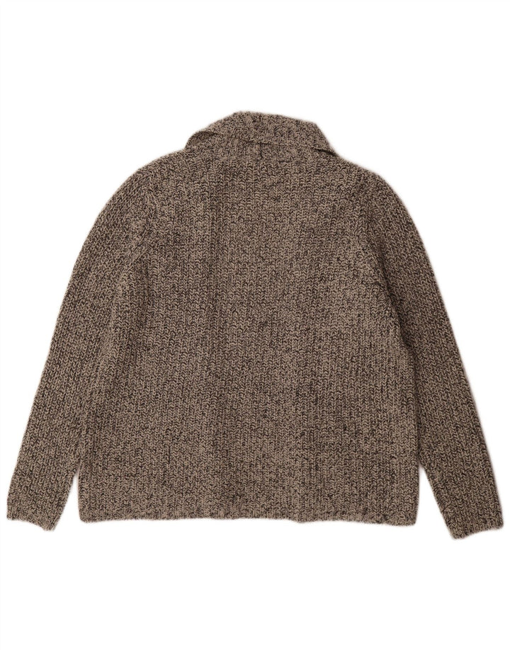 Pulover cardigan deschis pentru femei Marks & Spencer UK 16 mare, gri cu pete